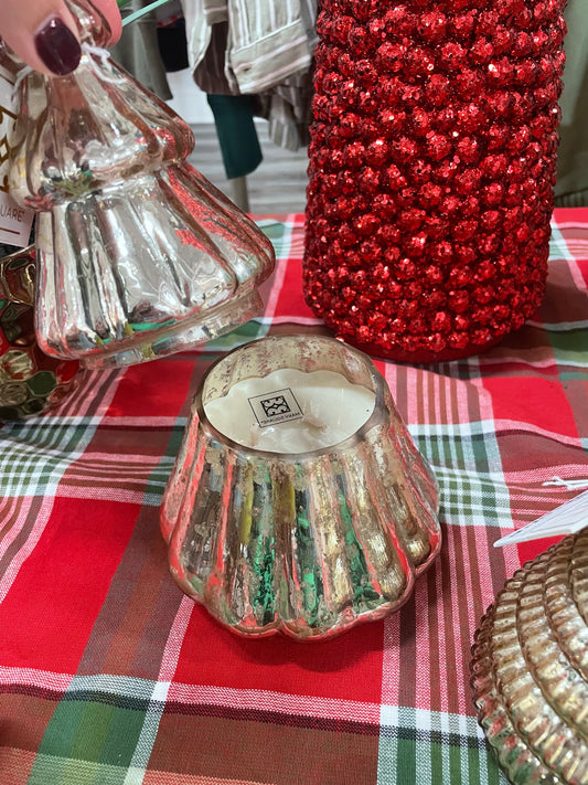Mercury Glass Christmas Tree Candles - Ella Chic Boutique