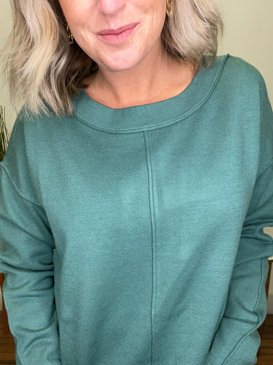 It Is Well Top - Teal - Ella Chic Boutique