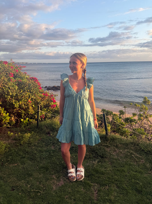 Natalie V-Neck Tiered Dress