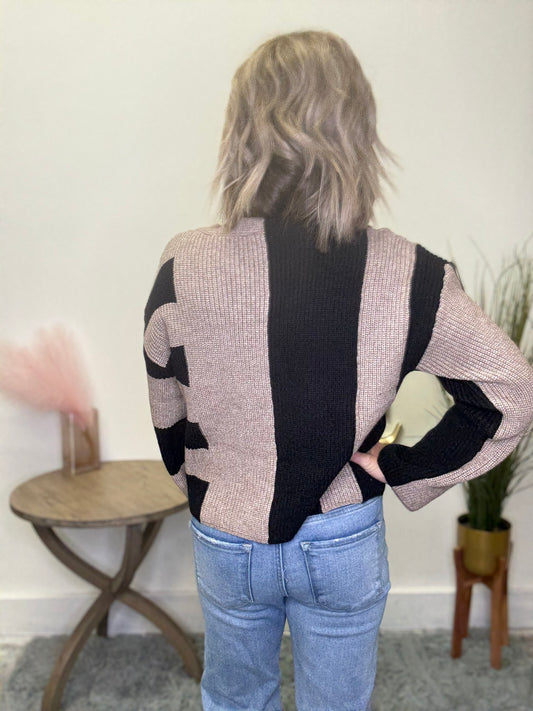 Classic Colorblock Button Down Cardigan - Ella Chic Boutique