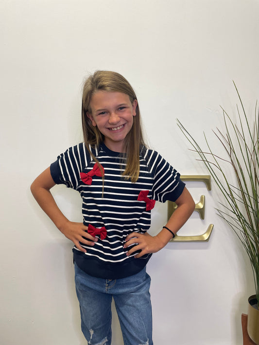 Back With A Bow Top - Girls