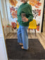 Ingenuity High Rise Two Button Trouser Hem Wide Jeand