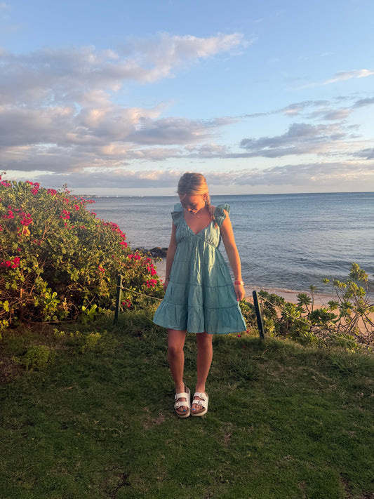 Natalie V-Neck Tiered Dress