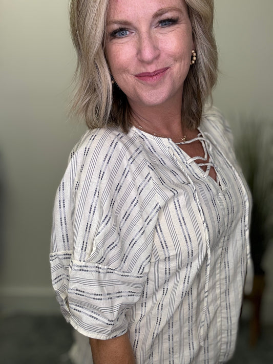 Politeness Pleated Top