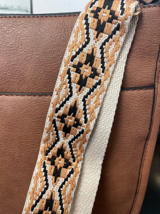 My Favorite Mini Bag Guitar Strap Crossbody Purse - Brown - Ella Chic Boutique