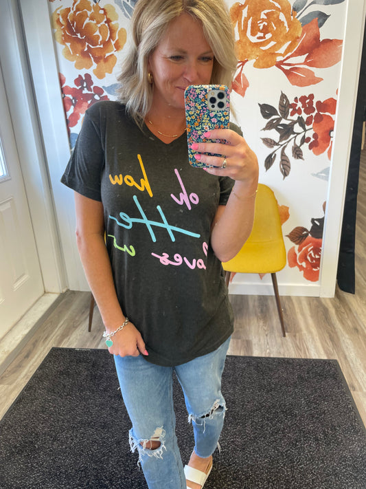 Oh How He Loves Us T-Shirt - Ella Chic Boutique
