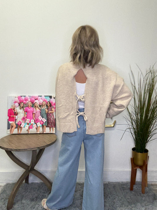 Ready To Wear Tie Back Sweater