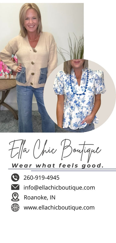 Ella Chic Boutique womens clothing store shop roanoke indiana