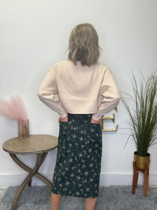 Open Front Shrug Cardigan in Ecru - Ella Chic Boutique