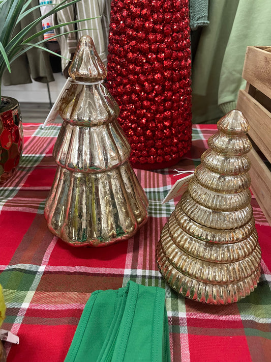 Mercury Glass Christmas Tree Candles - Ella Chic Boutique