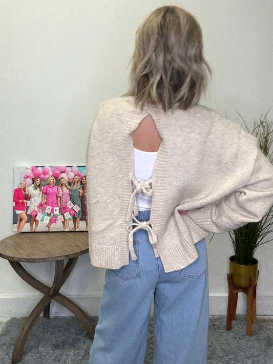 Ready To Wear Tie Back Sweater