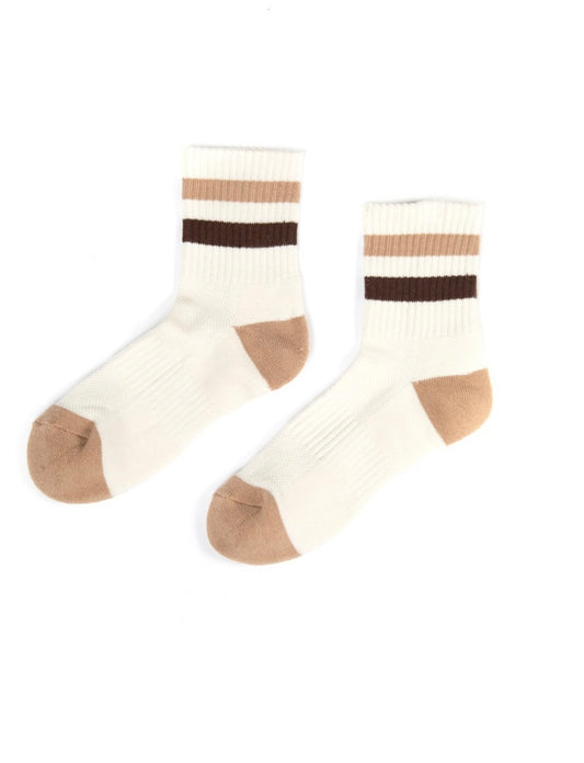 Varsity Striped Crew Socks - Ella Chic Boutique