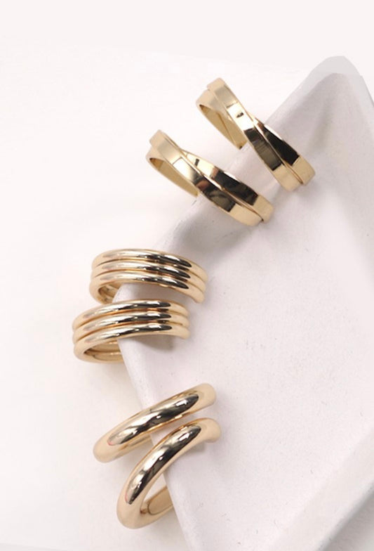 Multi Classic Hoop Trio Earrings