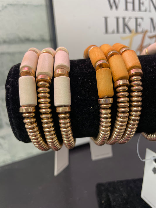 Three-Strand Beaded Bracelet - Ella Chic Boutique