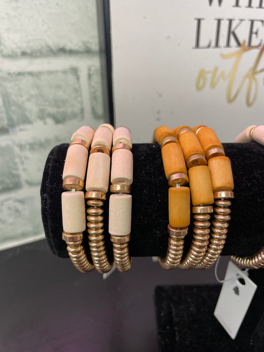 Three-Strand Beaded Bracelet - Ella Chic Boutique