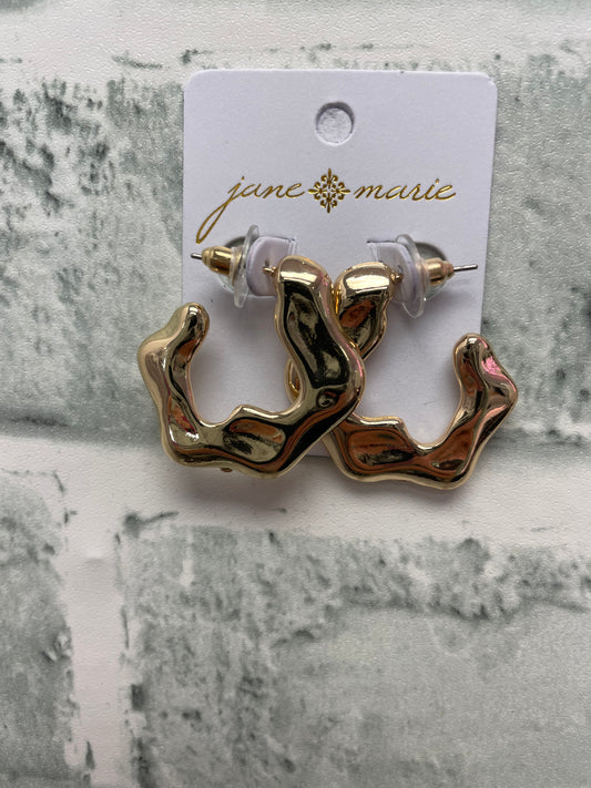 Something New Gold Hoop Earrings - Ella Chic Boutique