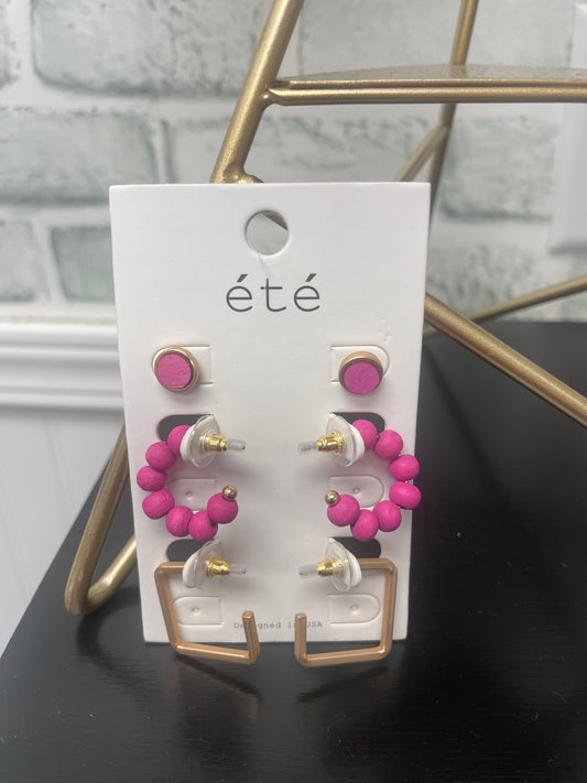 Three of the Best Earrings in Pink - Ella Chic Boutique