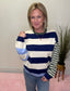 Change of Pace Striped Sweater Top