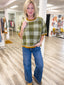 Changing Seasons Checkered Sweater Top