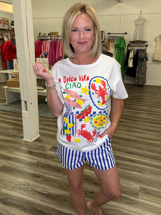 La Dolce Vita Ciao T-Shirt Top