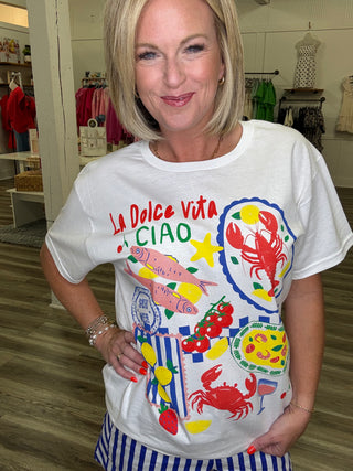La Dolce Vita Ciao T-Shirt Top