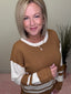 Crisp Air Modern Weekend Varsity Stripe Sweater