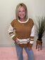 Crisp Air Modern Weekend Varsity Stripe Sweater