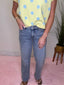 Judy Blue Petite Midrise Rigid Magic Straight Leg Jeans