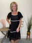 The Atlas Tiered Dress in Black - Ella Chic Boutique