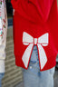 Lakelyn Merry Bow Sweatshirt in Red