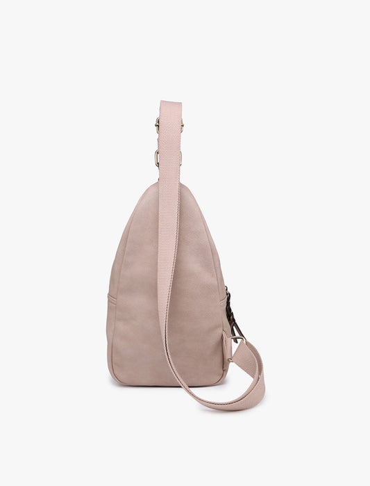 Nikki Sling Bag in Sand Taupe Jen and Co