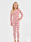 Santa Baby Red Stripe Christmas Jammies - Girls