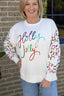 Sarah Holly Jolly Christmas Lights Sweatshirt