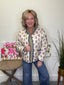 THML Just a Dream Floral Quilted Jacket