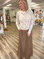 A Little Romance Lace Top in Cream 110 Tops- Ella Chic BoutiqueBon