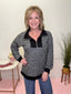 A Touch of Sparkle Quarter Zip Top 110 Tops - Ella Chic Boutique