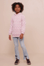 Girls Daisy Textured Stretch Knit Hoodie