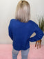 Adela Cable Knit Sweater in Royal Blue 130 Sweaters- Ella Chic BoutiqueAEMI + CO
