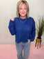 Adela Cable Knit Sweater in Royal Blue 130 Sweaters- Ella Chic BoutiqueAEMI + CO