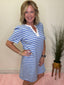 Adelyn Blue and White Stripe T-Shirt Dress 150 Dresses & Jumpsuits - Ella Chic BoutiqueMary Square