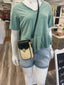 Ailany Straw Card Holder Crossbody Bag