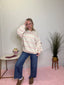 All Pink Stripes Oversized Sweater