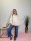 All Pink Stripes Oversized Sweater