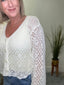 All Ready Long Sleeve Crochet Sweater Top