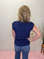 All the Best Gold Button Vest in Navy 110 Tops - Ella Chic BoutiqueWishlist