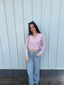 Always Blushing Wrap Sweater Top