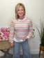 Annabelle Sweater in Colorful Ivory 130 Sweaters - Ella Chic Boutique