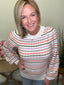 Annabelle Sweater in Colorful Ivory 130 Sweaters - Ella Chic Boutique