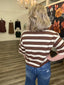 Approaching Fall Striped Sweater Top 110 Tops- Ella Chic BoutiqueEntro