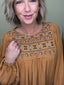 Autumn Arrives Embroidered Blouse